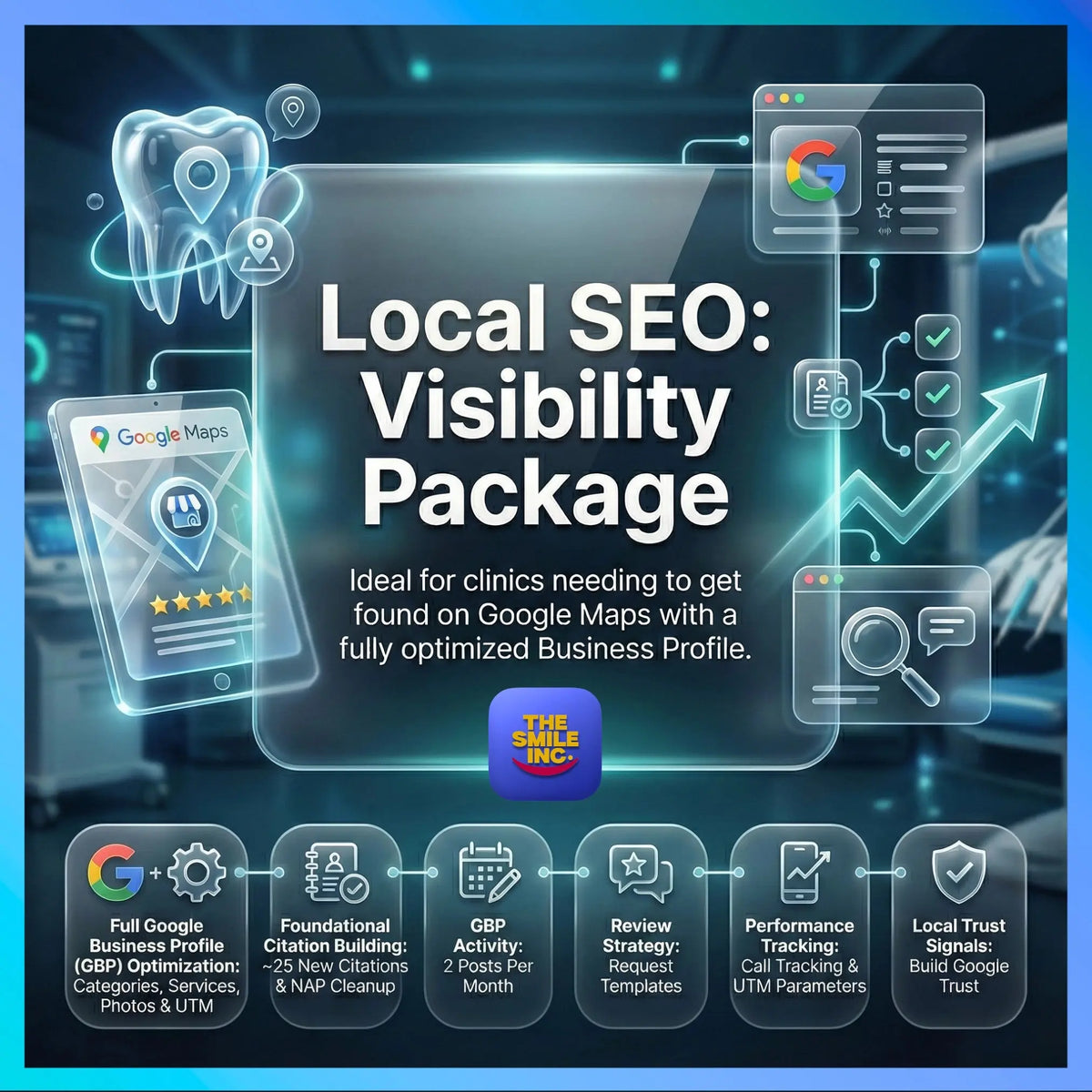 Local SEO Visibility package for dental clinics