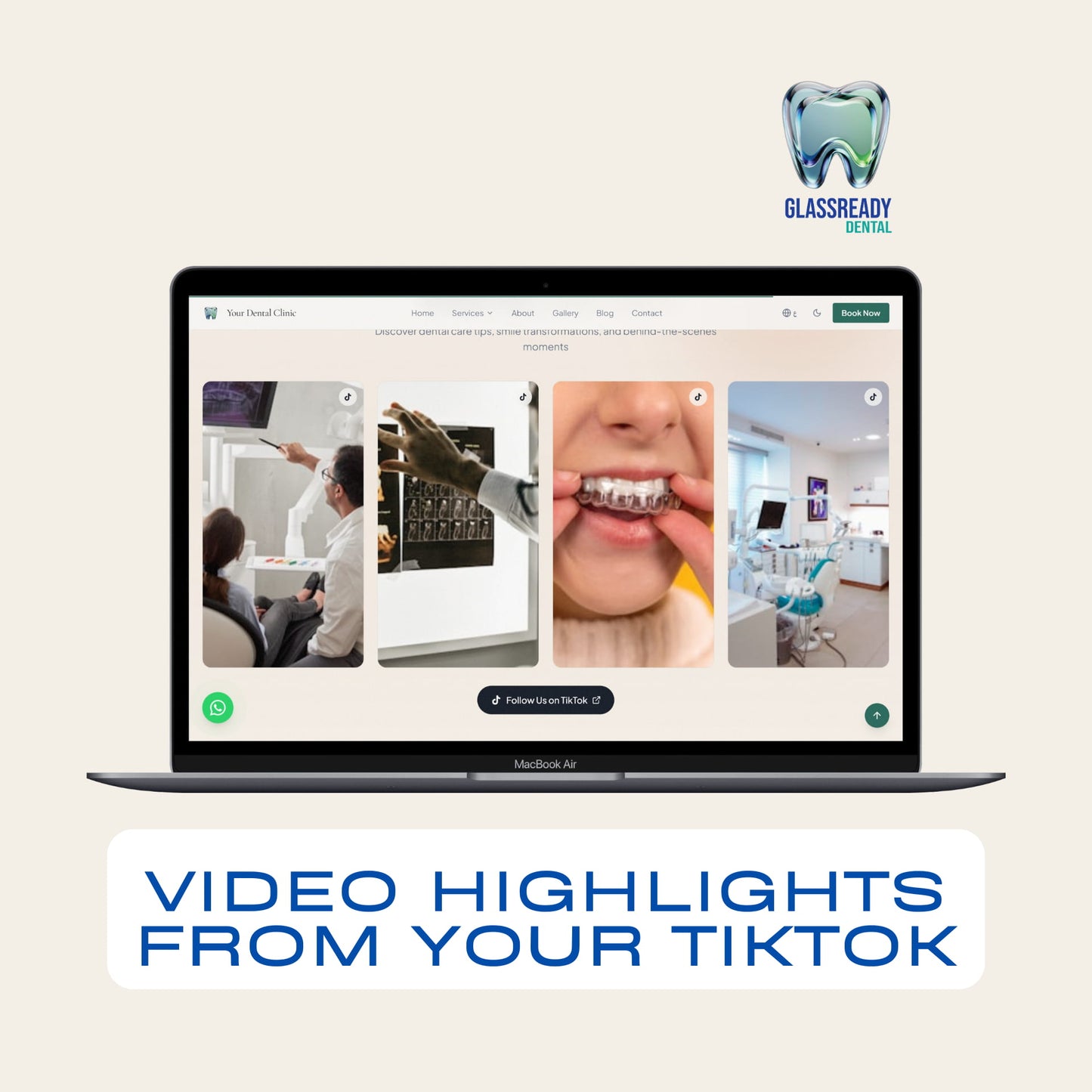 Dental Clinic Website Template | Admin Dashboard + WhatsApp Booking | React | No-Code Editable | Instant Download