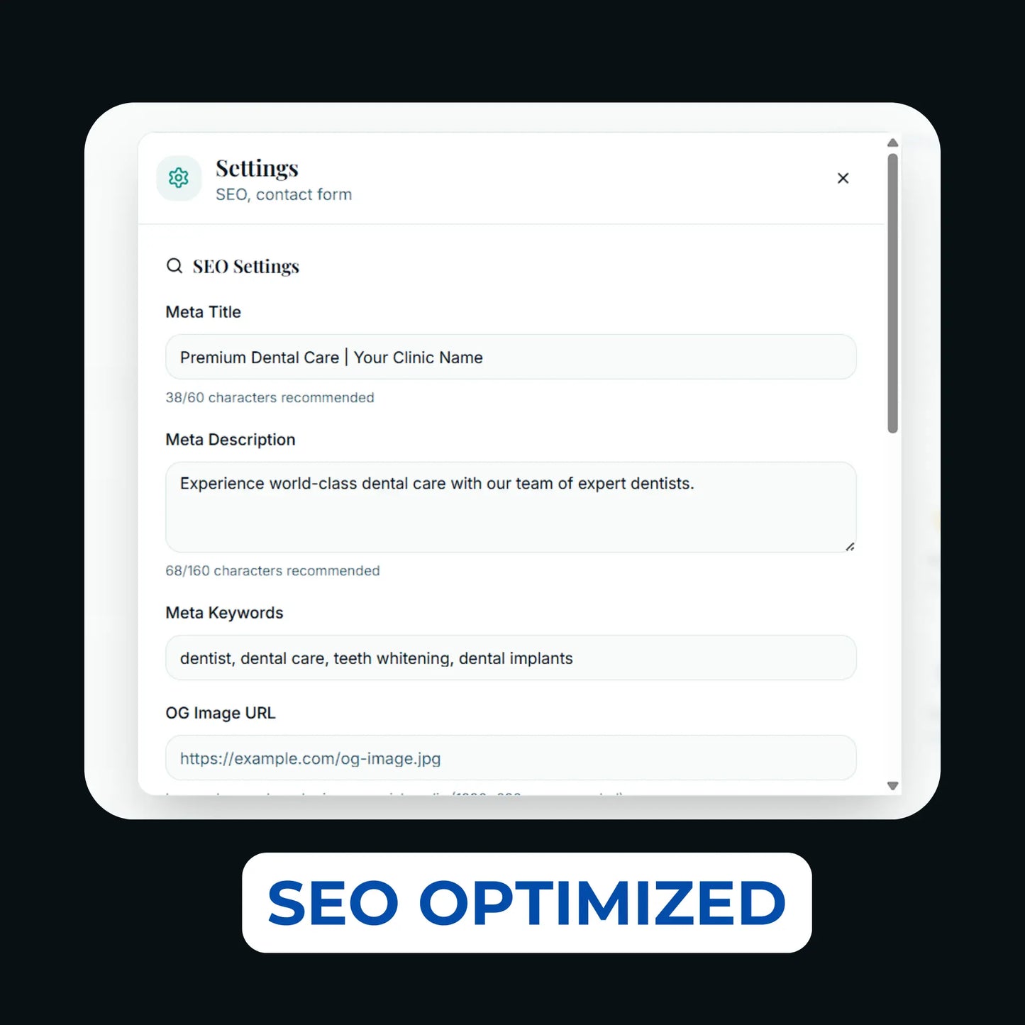 GlassReady- Dental Clinic Website Template: Glassmorphism UI, React-Based The Smile Inc.