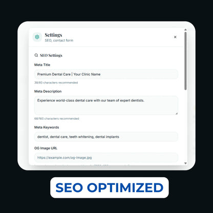 GlassReady- Dental Clinic Website Template: Glassmorphism UI, React-Based The Smile Inc.