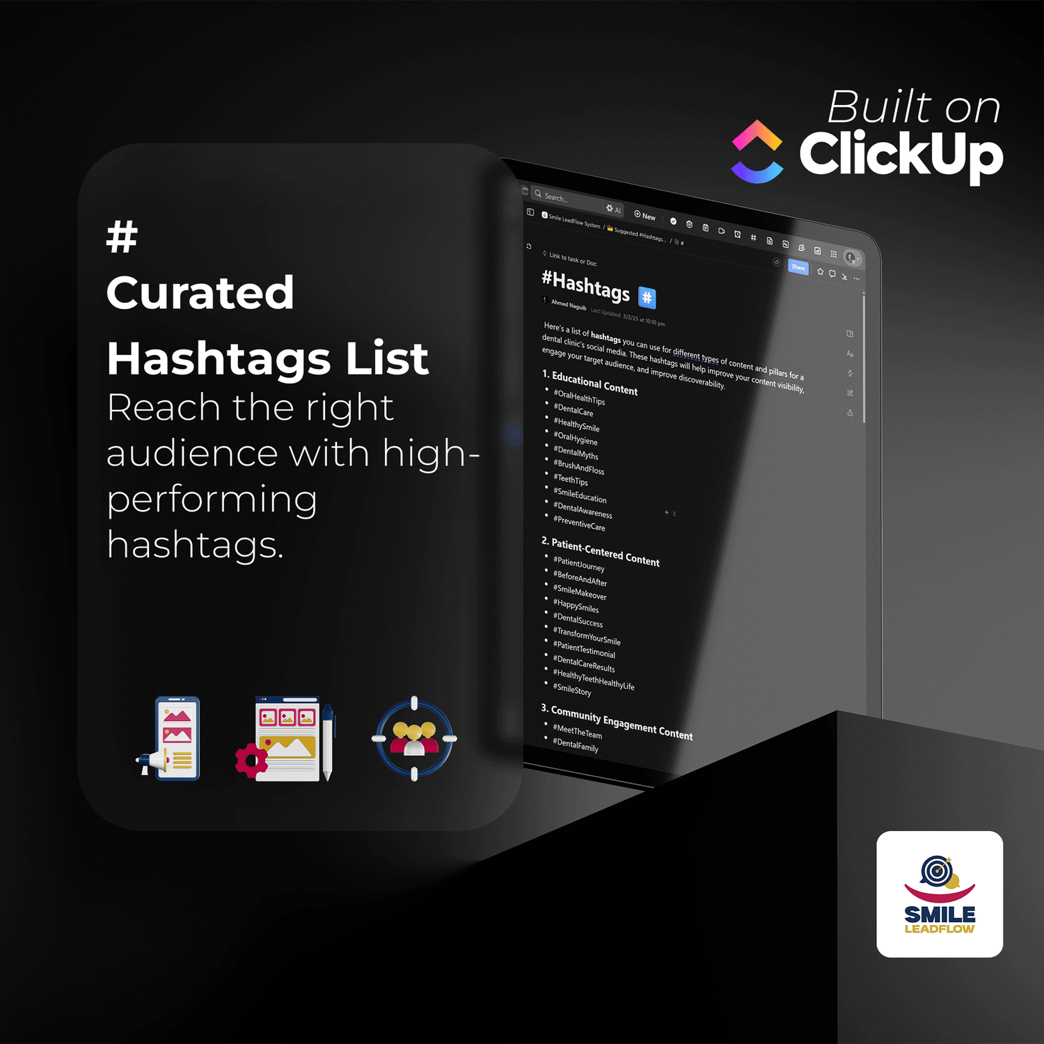 #️⃣ Curated Hashtags List
