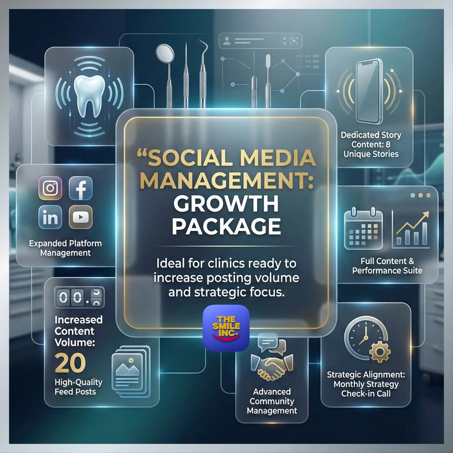 Social Media Management — Growth - The Smile Inc.