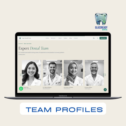 Dental Clinic Website Template | Admin Dashboard + WhatsApp Booking | React | No-Code Editable | Instant Download