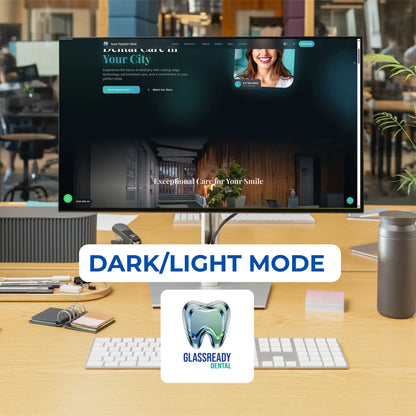 GlassReady- Dental Clinic Website Template: Glassmorphism UI, React-Based The Smile Inc.