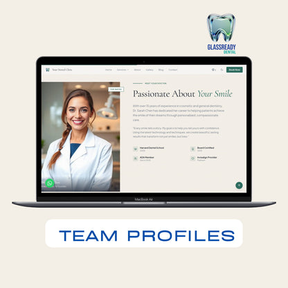 Dental Clinic Website Template | Admin Dashboard + WhatsApp Booking | React | No-Code Editable | Instant Download