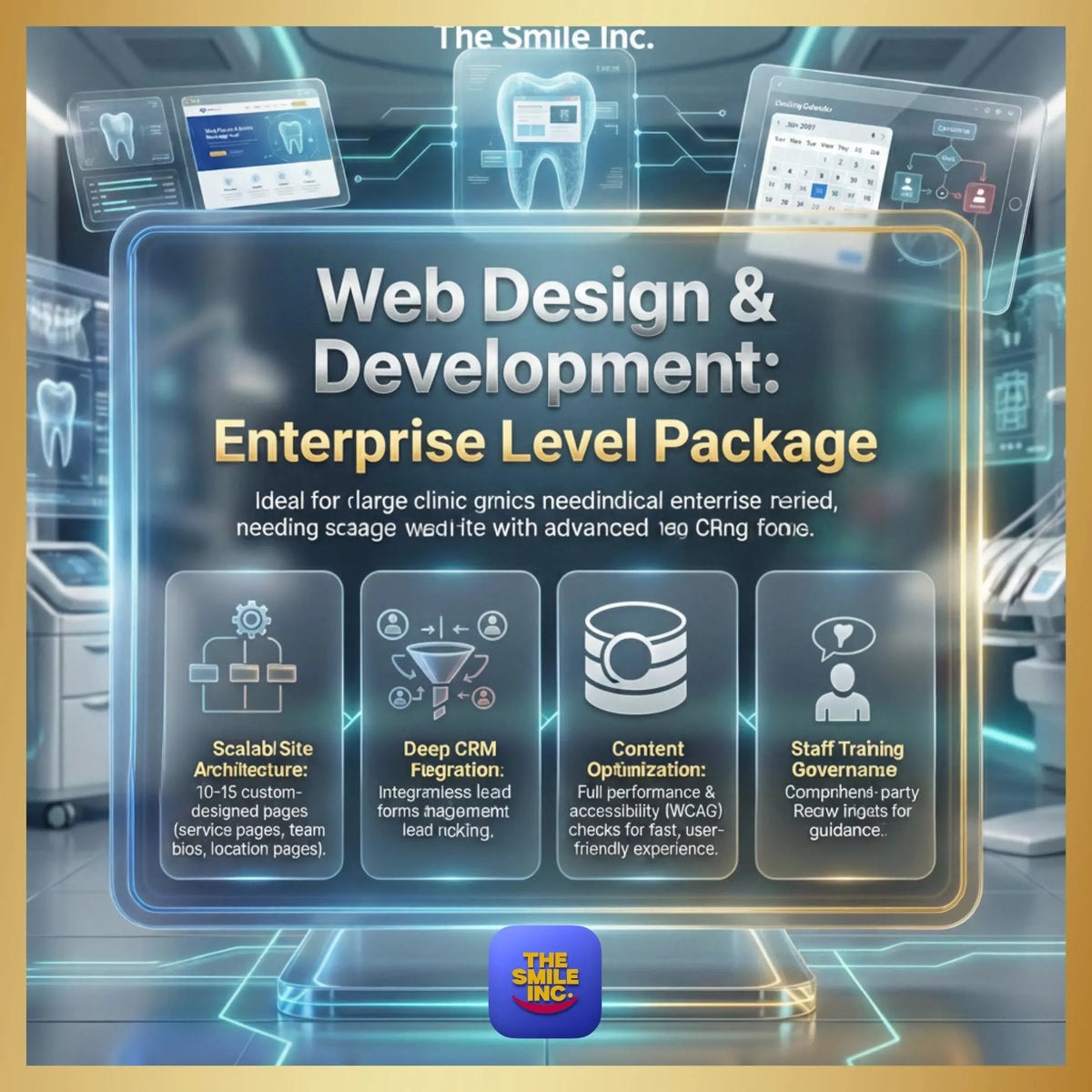 Web Design & Development Enterprise package – dental group website
