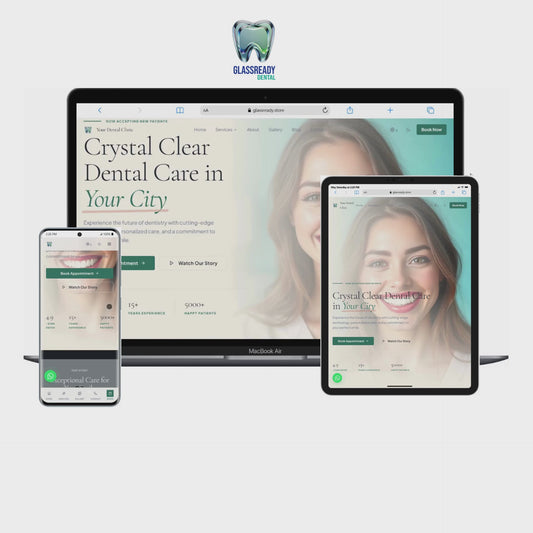 Dental Clinic Website Template | Admin Dashboard + WhatsApp Booking | React | No-Code Editable | Instant Download